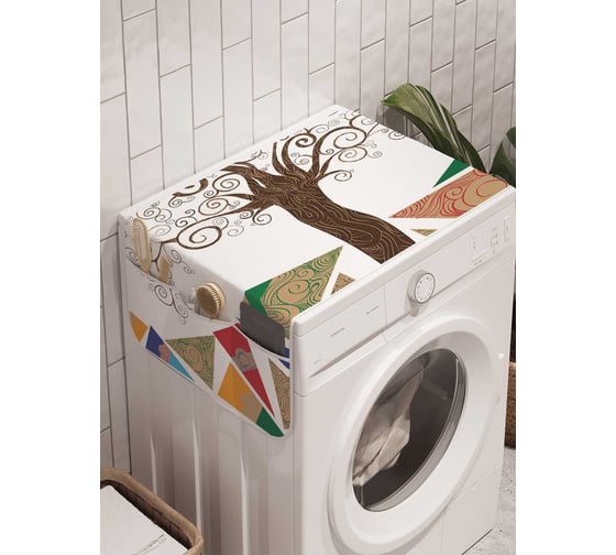 Органайзер для хранения Ambesonne "Осколочное дерево" на стиральную машину, 45x120 см, cwm_3426