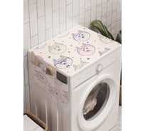 Органайзер для хранения Ambesonne "Песики-стиляги" на стиральную машину, 45x120 см, cwm_70142