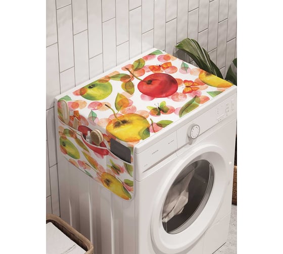Органайзер для хранения Ambesonne "Яблочная абстракция" на стиральную машину, 45x120 см, cwm_52717 1