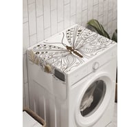 Органайзер для хранения Ambesonne "Кружевная бабочка" на стиральную машину, 45x120 см, cwm_8810
