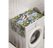 Органайзер для хранения Ambesonne "Сезон бабочек" на стиральную машину, 45x120 см, cwm_8815