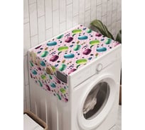 Органайзер для хранения Ambesonne "Цветные пирожные" на стиральную машину, 45x120 см, cwm_32034