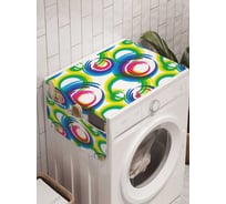 Органайзер для хранения Ambesonne "Кольцевые сферы" на стиральную машину, 45x120 см, cwm_31009