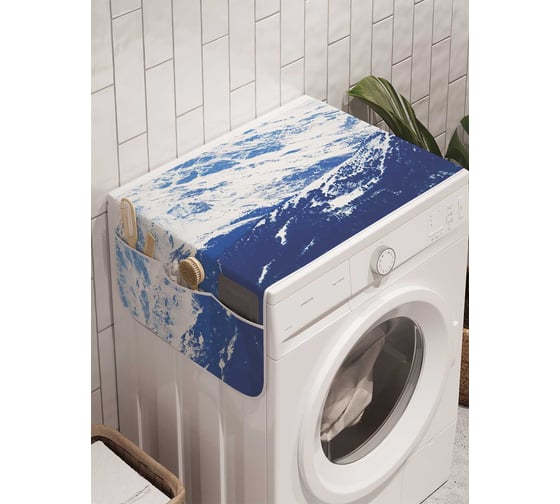 Органайзер для хранения Ambesonne "Заснеженные горы" на стиральную машину, 45x120 см, cwm_6113 1
