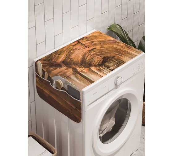 Органайзер для хранения Ambesonne "Старинные тоннели" на стиральную машину, 45x120 см, cwm_17838 1