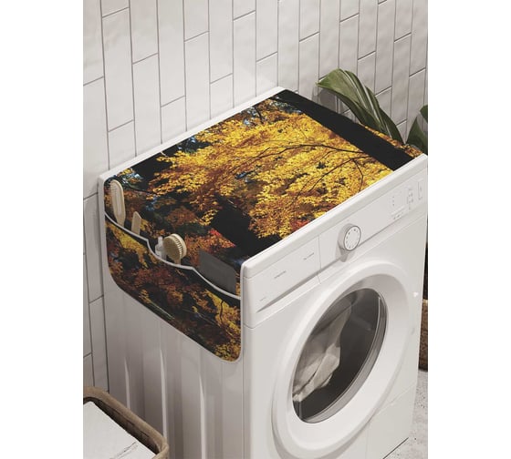 Органайзер для хранения Ambesonne "Листья осени" на стиральную машину, 45x120 см, cwm_8925 1