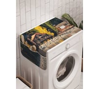 Органайзер для хранения Ambesonne "Дом у водоема" на стиральную машину, 45x120 см, cwm_53674