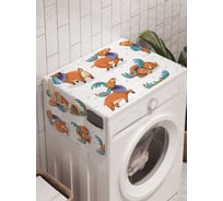 Органайзер для хранения Ambesonne "Оленье настроение" на стиральную машину, 45x120 см, cwm_9561