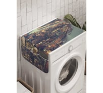 Органайзер для хранения Ambesonne "Полет над Тауэрским мостом" на стиральную машину, 45x120 см, cwm_8961