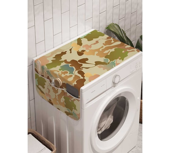 Органайзер для хранения Ambesonne "Милитари тема" на стиральную машину, 45x120 см, cwm_3881 1