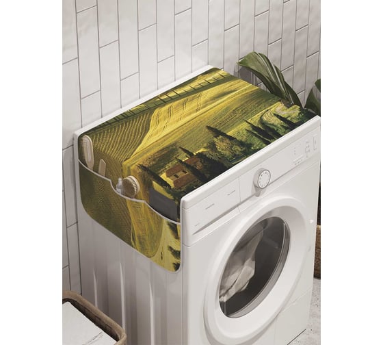 Органайзер для хранения Ambesonne "Холмистые поля" на стиральную машину, 45x120 см, cwm_9216