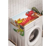 Органайзер для хранения Ambesonne "Веселые динозавры" на стиральную машину, 45x120 см, cwm_32239