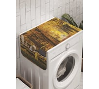 Органайзер для хранения Ambesonne "Осенняя аллея" на стиральную машину, 45x120 см, cwm_8938