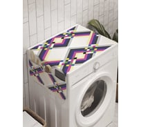 Органайзер для хранения Ambesonne "Плетение зигзагов" на стиральную машину, 45x120 см, cwm_9015