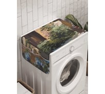 Органайзер для хранения Ambesonne "Цветущая террасса" на стиральную машину, 45x120 см, cwm_9178