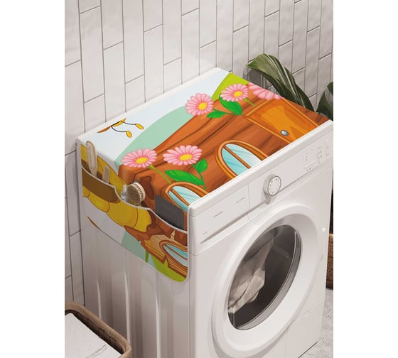 Органайзер для хранения Ambesonne "Пчелиная ферма" на стиральную машину, 45x120 см, cwm_32135 1