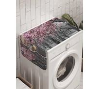 Органайзер для хранения Ambesonne "Черно-белые деревья" на стиральную машину, 45x120 см, cwm_9615