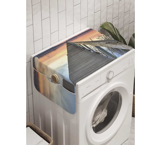 Органайзер для хранения Ambesonne "Мост в бесконечность" на стиральную машину, 45x120 см, cwm_9161 1