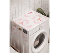 Органайзер для хранения Ambesonne "Энергия фламинго" на стиральную машину, 45x120 см, cwm_9444