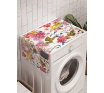 Органайзер для хранения Ambesonne "Цветастые переплетения" на стиральную машину, 45x120 см, cwm_71211
