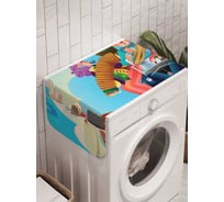 Органайзер для хранения Ambesonne "Приезд циркачей" на стиральную машину, 45x120 см, cwm_9508