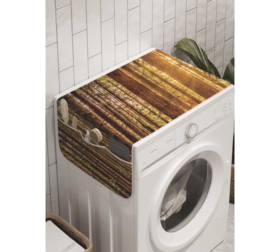Органайзер для хранения Ambesonne "Лучи солнца" на стиральную машину, 45x120 см, cwm_8946 1