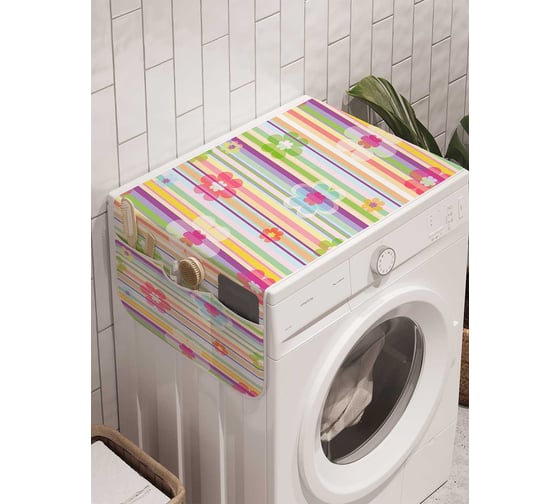 Органайзер для хранения Ambesonne "Дымчатая весна" на стиральную машину, 45x120 см, cwm_32074 1