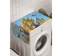 Органайзер для хранения Ambesonne "Коралловый мир" на стиральную машину, 45x120 см, cwm_9237