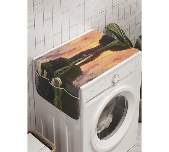 Органайзер для хранения Ambesonne "Природный восторг" на стиральную машину, 45x120 см, cwm_8918 1