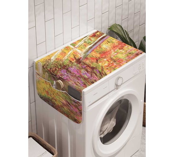 Органайзер для хранения Ambesonne "Японский мост" на стиральную машину, 45x120 см, cwm_6055 1