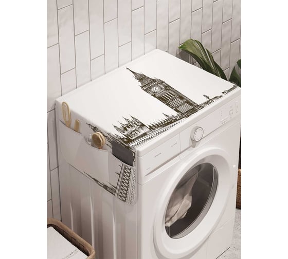 Органайзер для хранения Ambesonne "Лондонские очертания" на стиральную машину, 45x120 см, cwm_9401 1