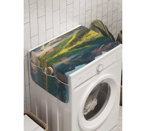 Органайзер для хранения Ambesonne "Утро в горах" на стиральную машину, 45x120 см, cwm_9305