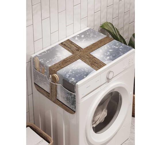 Органайзер для хранения Ambesonne "Зимний уют" на стиральную машину, 45x120 см, cwm_3368 1
