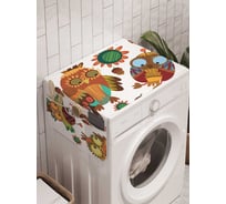 Органайзер для хранения Ambesonne "Удивительные совы" на стиральную машину, 45x120 см, cwm_4488