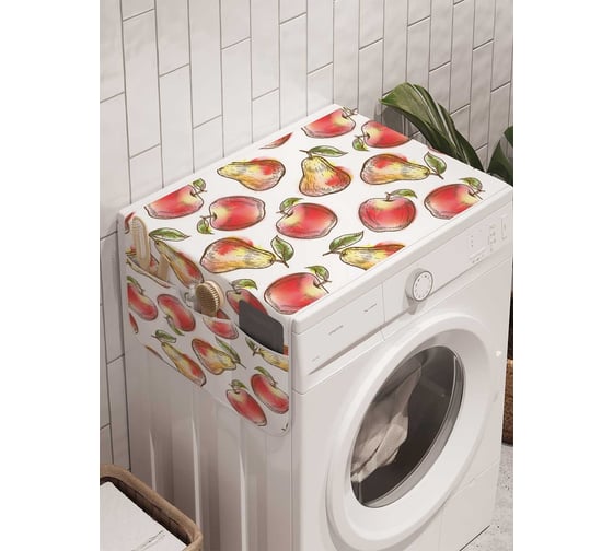 Органайзер для хранения Ambesonne "Бабушкины фрукты" на стиральную машину, 45x120 см, cwm_50769 1