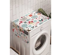 Органайзер для хранения Ambesonne "Новогодние олени" на стиральную машину, 45x120 см, cwm_6130
