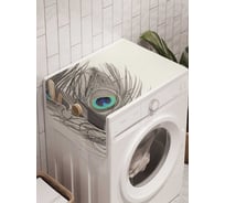 Органайзер для хранения Ambesonne "Три пера павлина" на стиральную машину, 45x120 см, cwm_3785