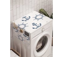 Органайзер для хранения Ambesonne "Множество якорей" на стиральную машину, 45x120 см, cwm_9848