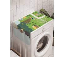 Органайзер для хранения Ambesonne "Достопримечательности Англии" на стиральную машину, 45x120 см, cwm_6718