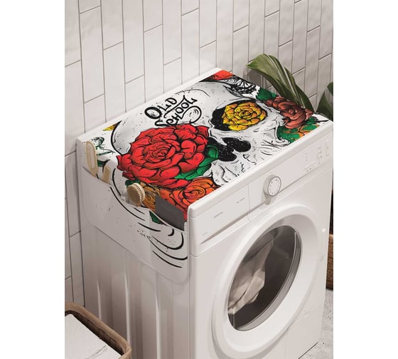 Органайзер для хранения Ambesonne "Тату креатив" на стиральную машину, 45x120 см, cwm_9757 1