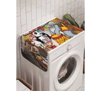 Органайзер для хранения Ambesonne "Цирковая вечеринка" на стиральную машину, 45x120 см, cwm_9509