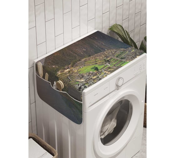 Органайзер для хранения Ambesonne "Неприступное поселение" на стиральную машину, 45x120 см, cwm_8843 1