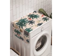 Органайзер для хранения Ambesonne "Тропические растения" на стиральную машину, 45x120 см, cwm_58071
