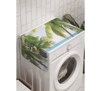 Органайзер для хранения Ambesonne "Береговые пальмы" на стиральную машину, 45x120 см, cwm_8973