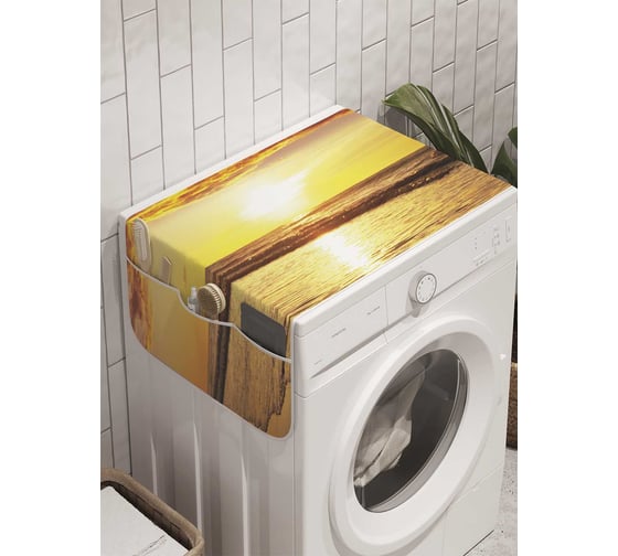 Органайзер для хранения Ambesonne "Береговое тепло" на стиральную машину, 45x120 см, cwm_8937 1