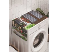 Органайзер для хранения Ambesonne "Цветочная выставка" на стиральную машину, 45x120 см, cwm_908