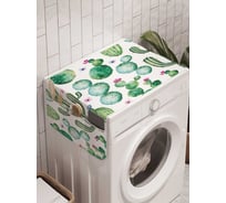 Органайзер для хранения Ambesonne "Кактус акварелью" на стиральную машину, 45x120 см, cwm_30774