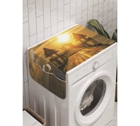 Органайзер для хранения Ambesonne "Морской храм" на стиральную машину, 45x120 см, cwm_8927