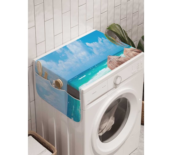 Органайзер для хранения Ambesonne "Морской бриз" на стиральную машину, 45x120 см, cwm_9378 1