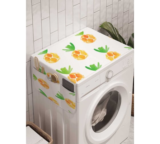 Органайзер для хранения Ambesonne "Ананасовая мечта" на стиральную машину, 45x120 см, cwm_10562 1